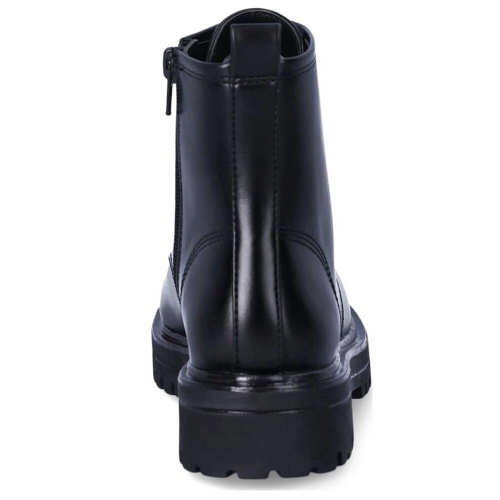 Wonder Nation Little & Big Girls Combat Medium Width Black Round Boots Size 13k - Picture 4 of 5